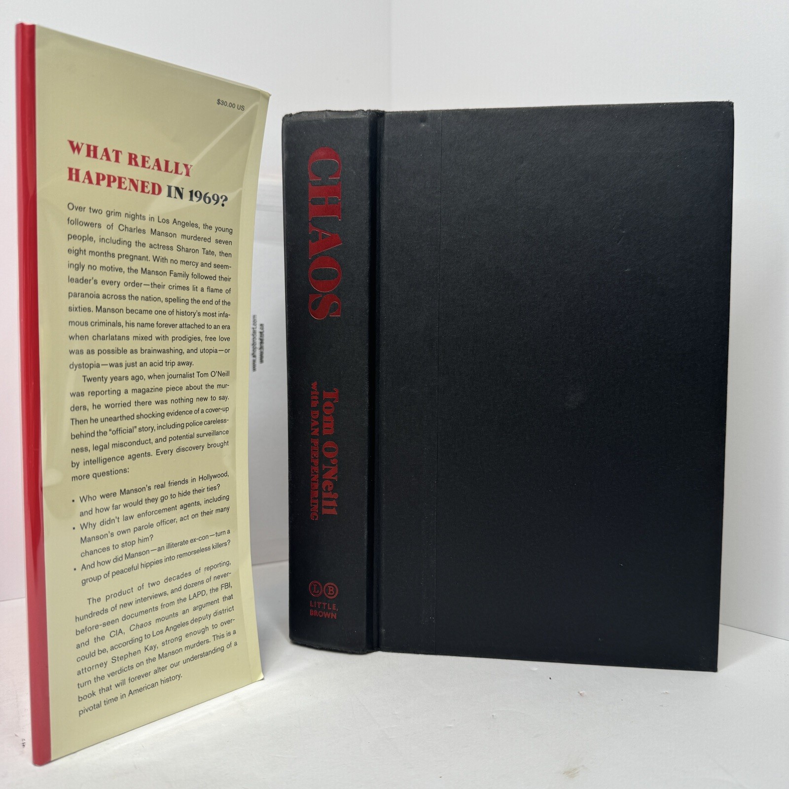 1st Ed/1st Print – Chaos: Manson, CIA, 60s by Tim O’Neill – VERY NICE