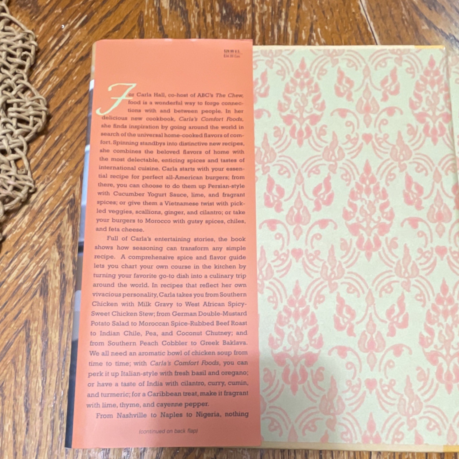 Atria Books Signed/Inscribed Carla’s Comfort Foods Hardcover Carla Hall