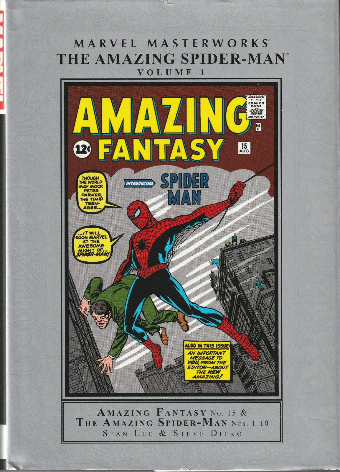 MARVEL MASTERWORKS: THE AMAZING SPIDER-MAN VOLUME 1 (By Stan Lee & Stev Ditko)