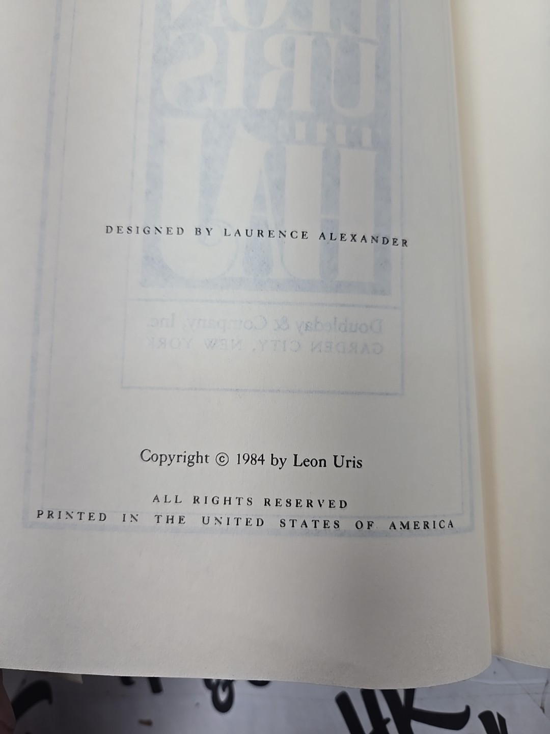 The Haj by Leon Uris 1984 Hardcover Book Club Edition with Dust Jacket