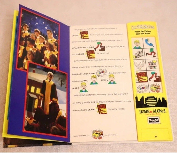 HOME ALONE 2 LOST NEW YORK VTG SOUND & STORYBOOK LOOK ‚N LISTEN ELECTRONIC 1992