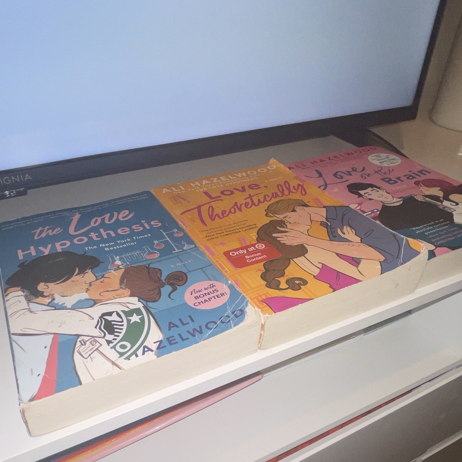 Ali Hazelwood Paperback Lot (3): Love Hypothesis, Love Theoretically, Brain