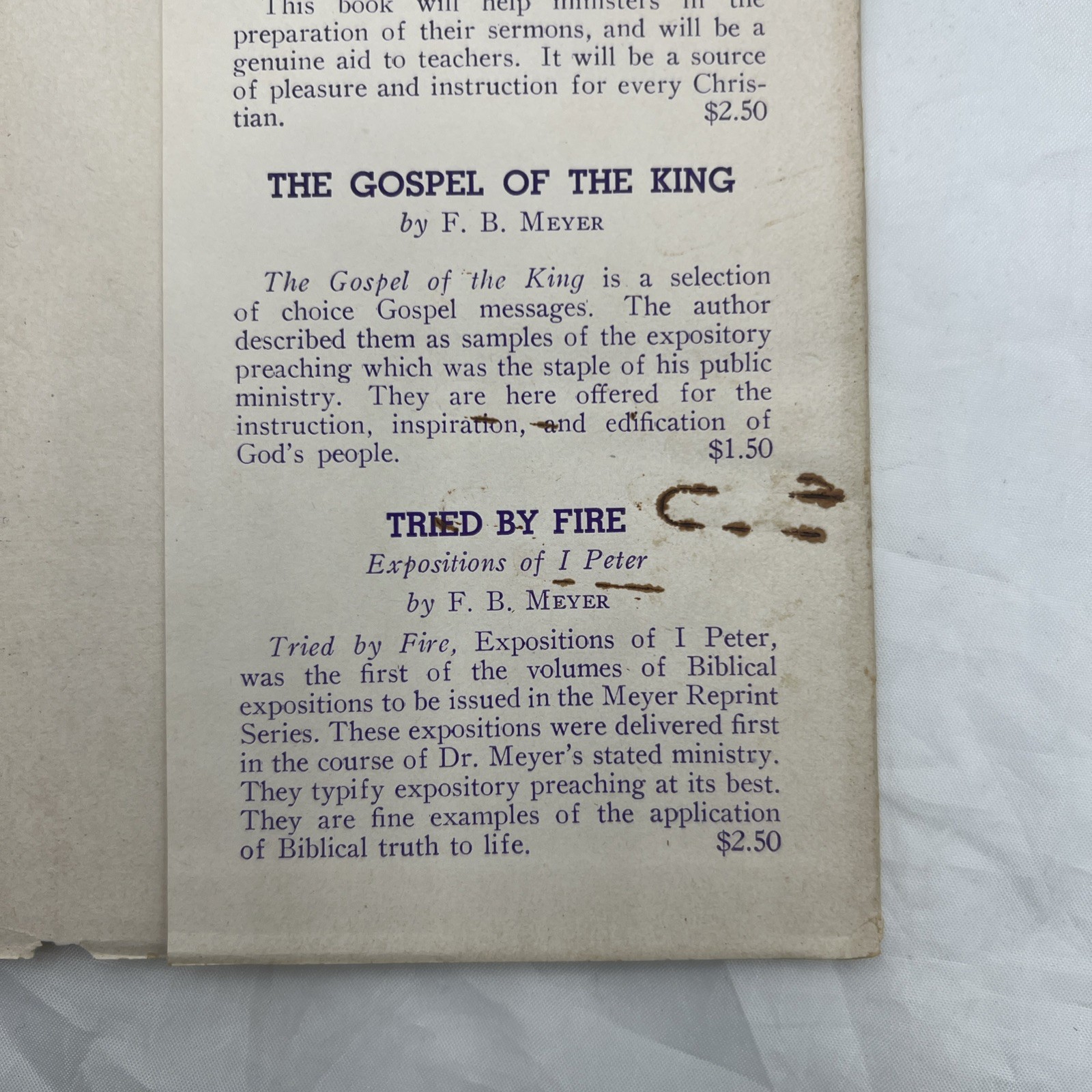 The Second Epistle to Timothy by H. C. G. Moule HB/DJ 1952 Baker Book House