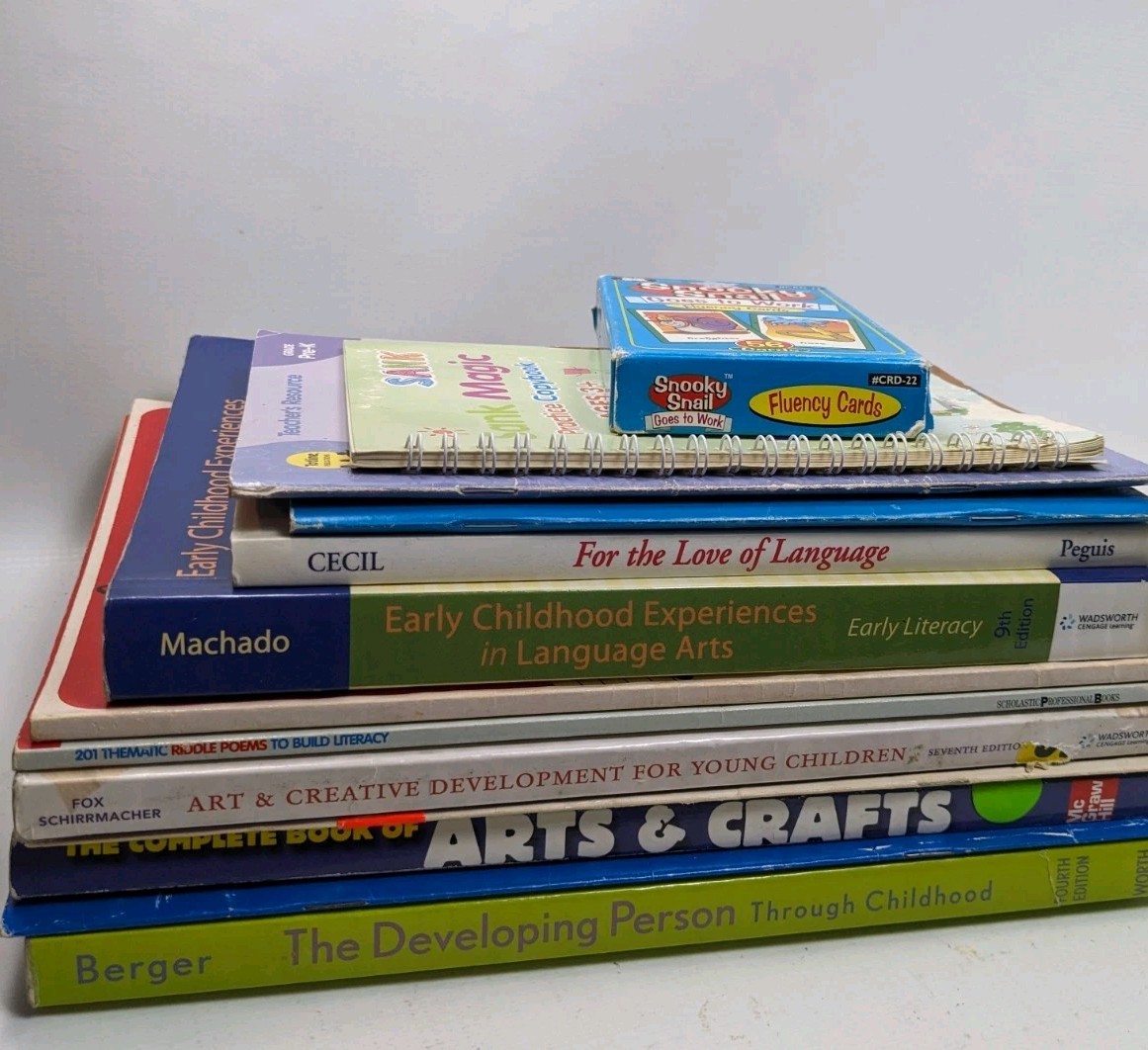 Preschool–Kindergarten Teacher Resource Bundle — Lot of 11 Books + Fluency Cards
