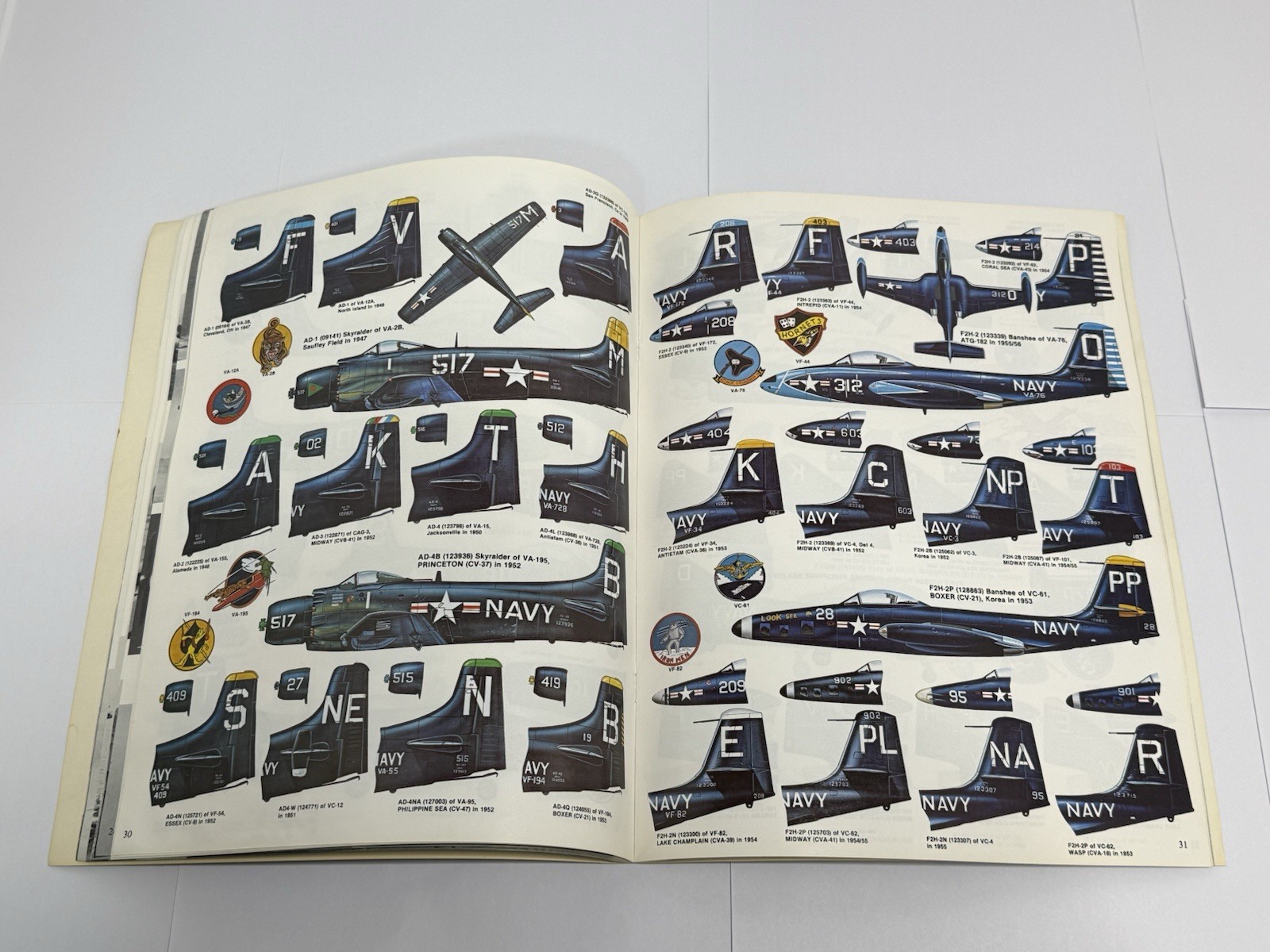 USN Aircraft Carrier Air Units Vol. 1 Squardon/Signal 6160 by Duane Kasulka 1985
