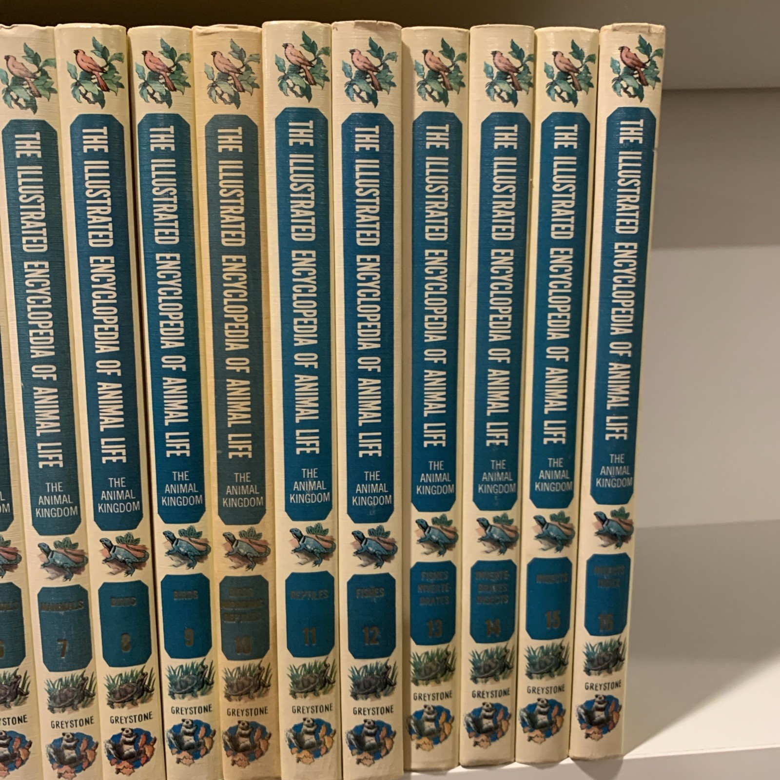 Illustrated Encyclopedia of Animal Life 16 Volume Set 1961 Greystone Press HC