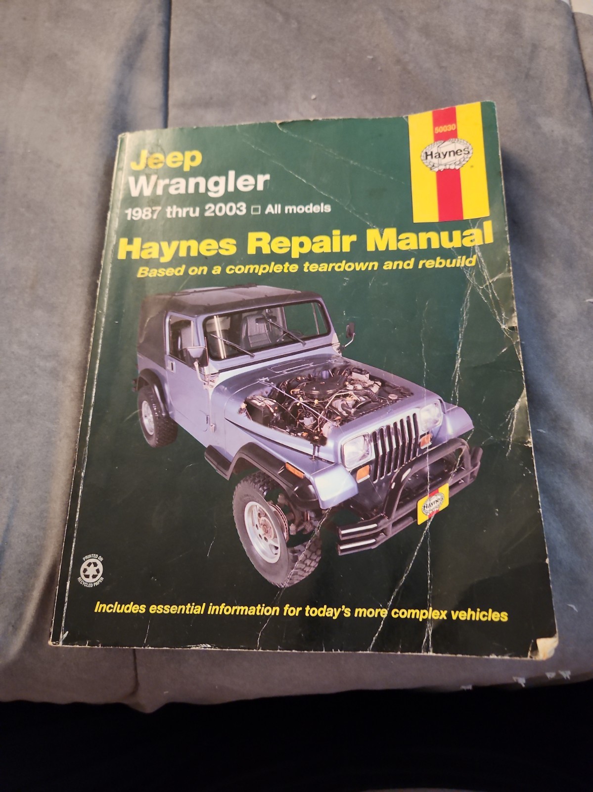 Jeep Wrangler Automotive Repair Manual: 1987 Through 2003 -All Models -HAYNES