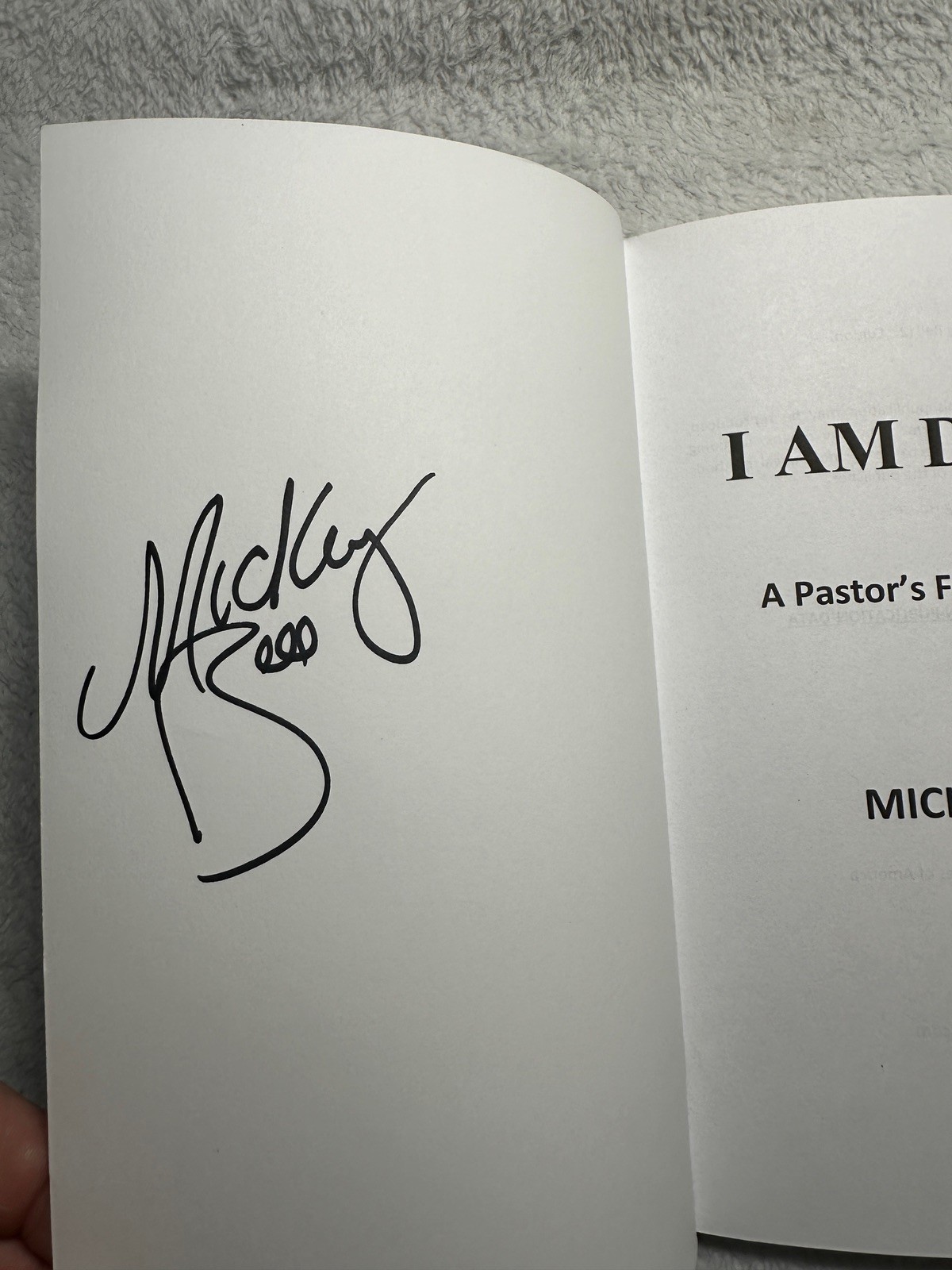 I Am David Mickey Bell Signed Used Condition Book