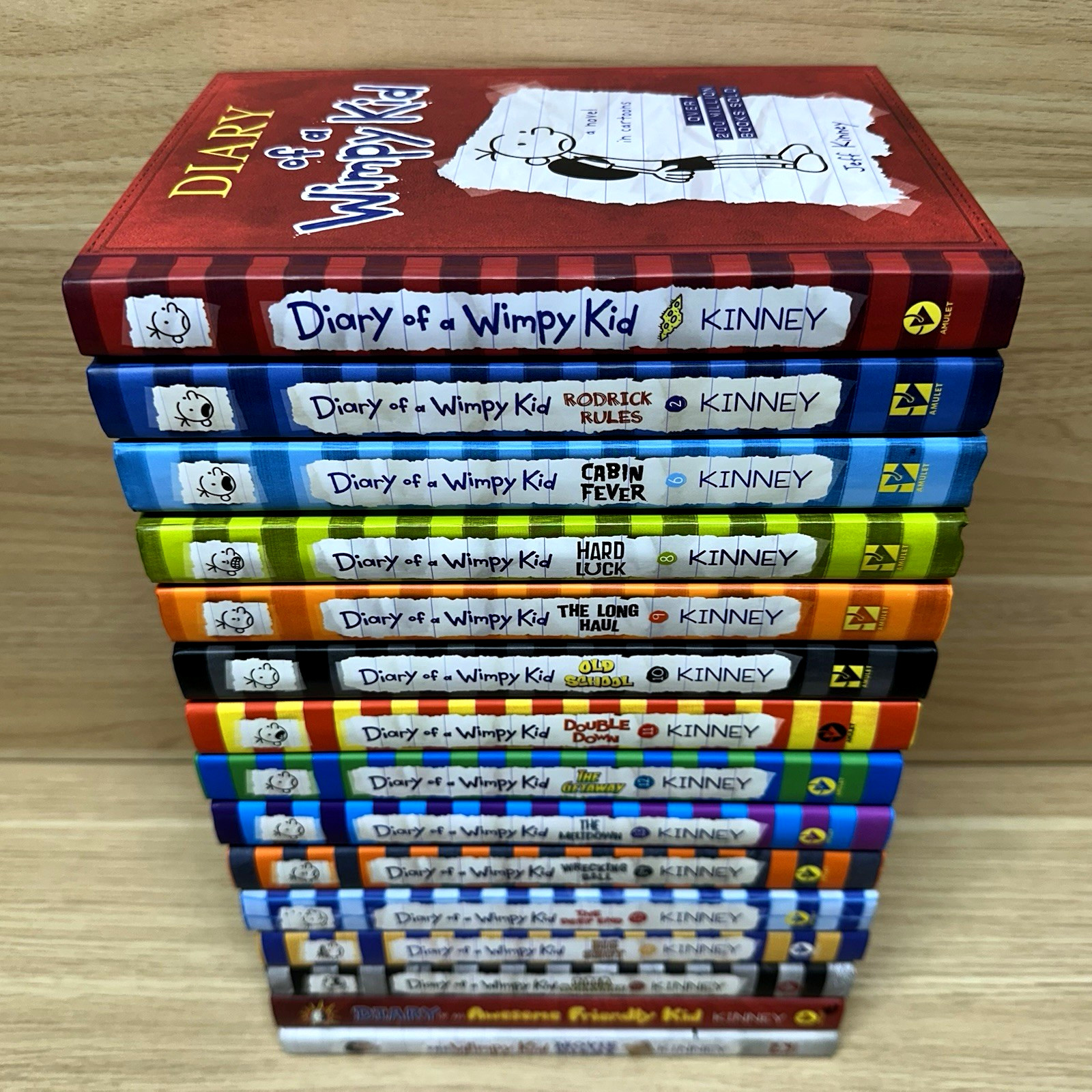 Diary of a Wimpy Kid Lot 15 Books Hardcover Jeff Kinney Mixed Series Collection
