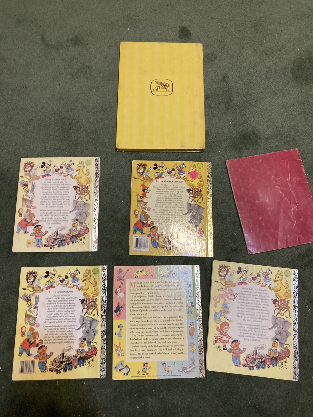 Lot of 7 Little Golden Books Early Childhood Reading. Zorro, Return To Oz, More