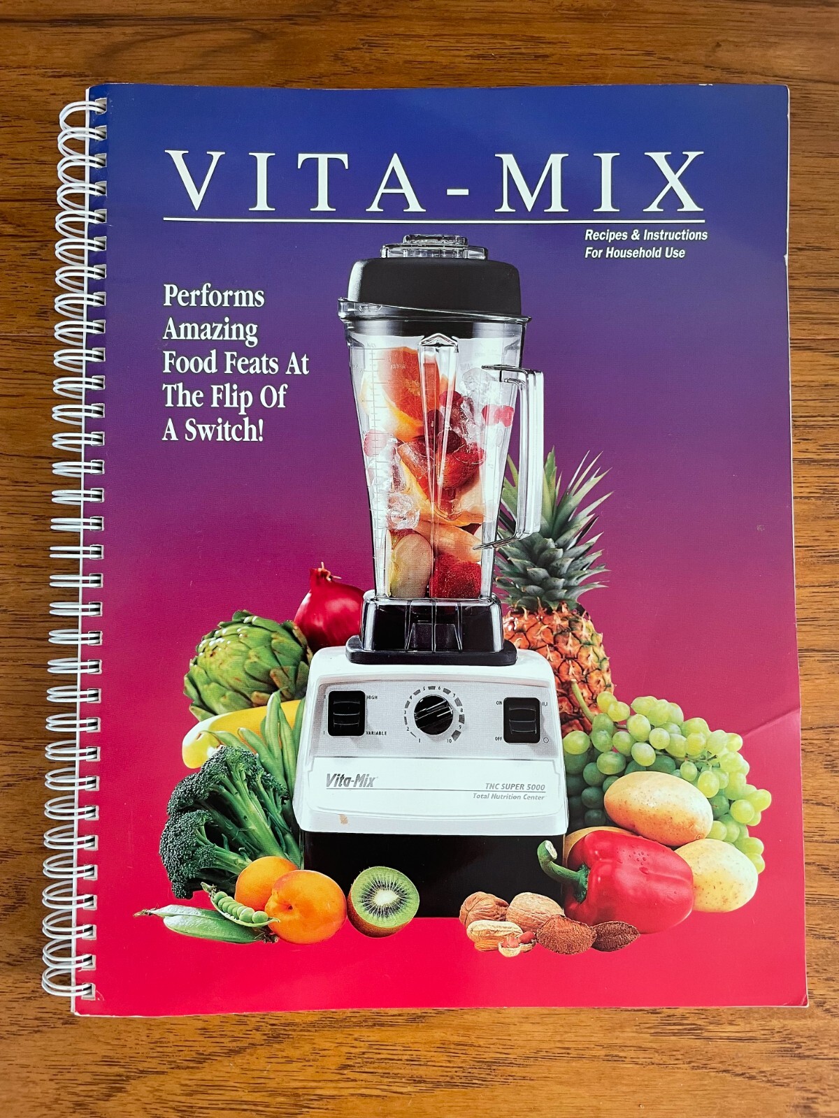 VITA-MIX Recipes and Instructions For Household Use Book Guide 1996 1997
