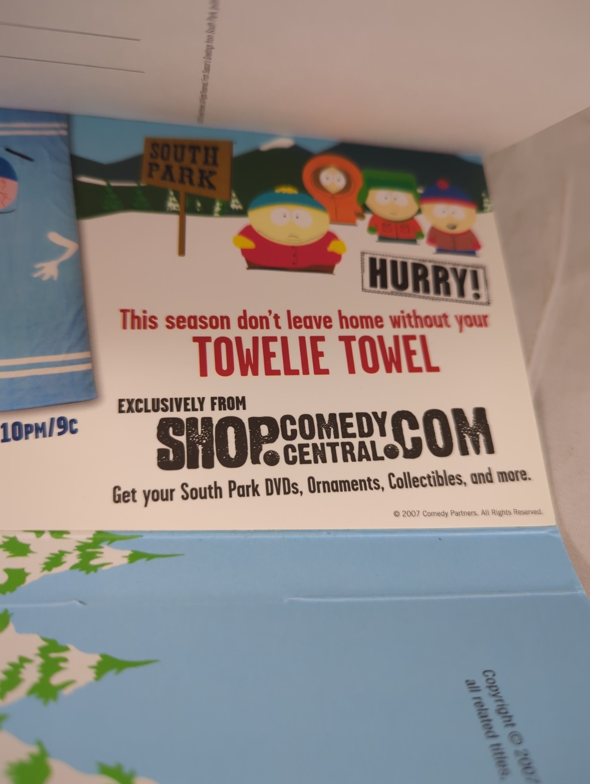 Season’s Greetings from South Park 30 Unique Holiday-Themed Postcards Book RARE