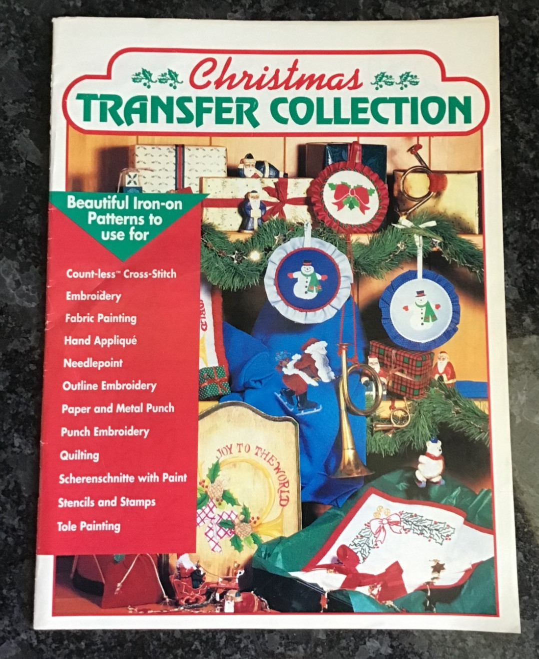 Vintage 1991 Christmas Iron-On Transfer Patterns – for Needle craft and paint
