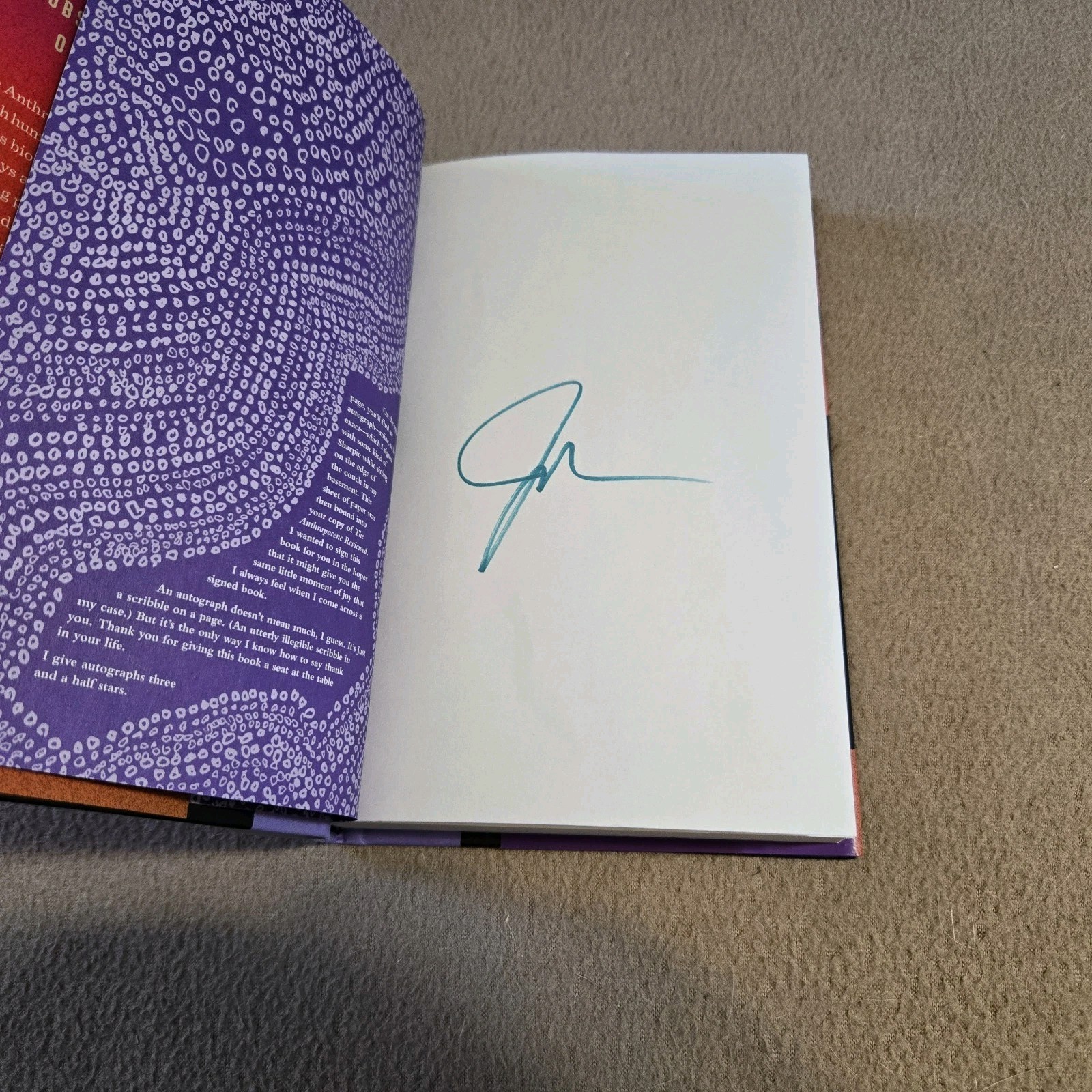 John Green SIGNED 1st Edition HC/DJ Lot, Fault in Our Stars, Anthropocene Review