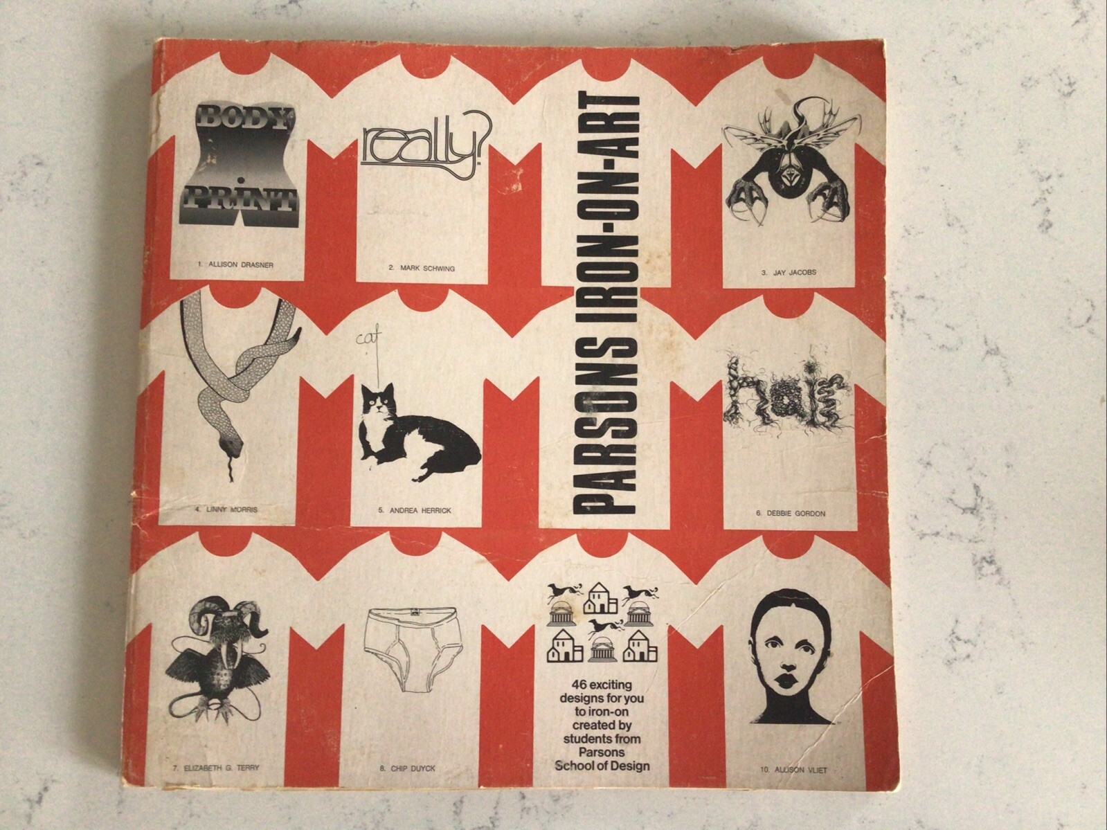 Parsons School Of Design Iron-On-Art 1978 Book 46 T-Shirt Print Transfers READ