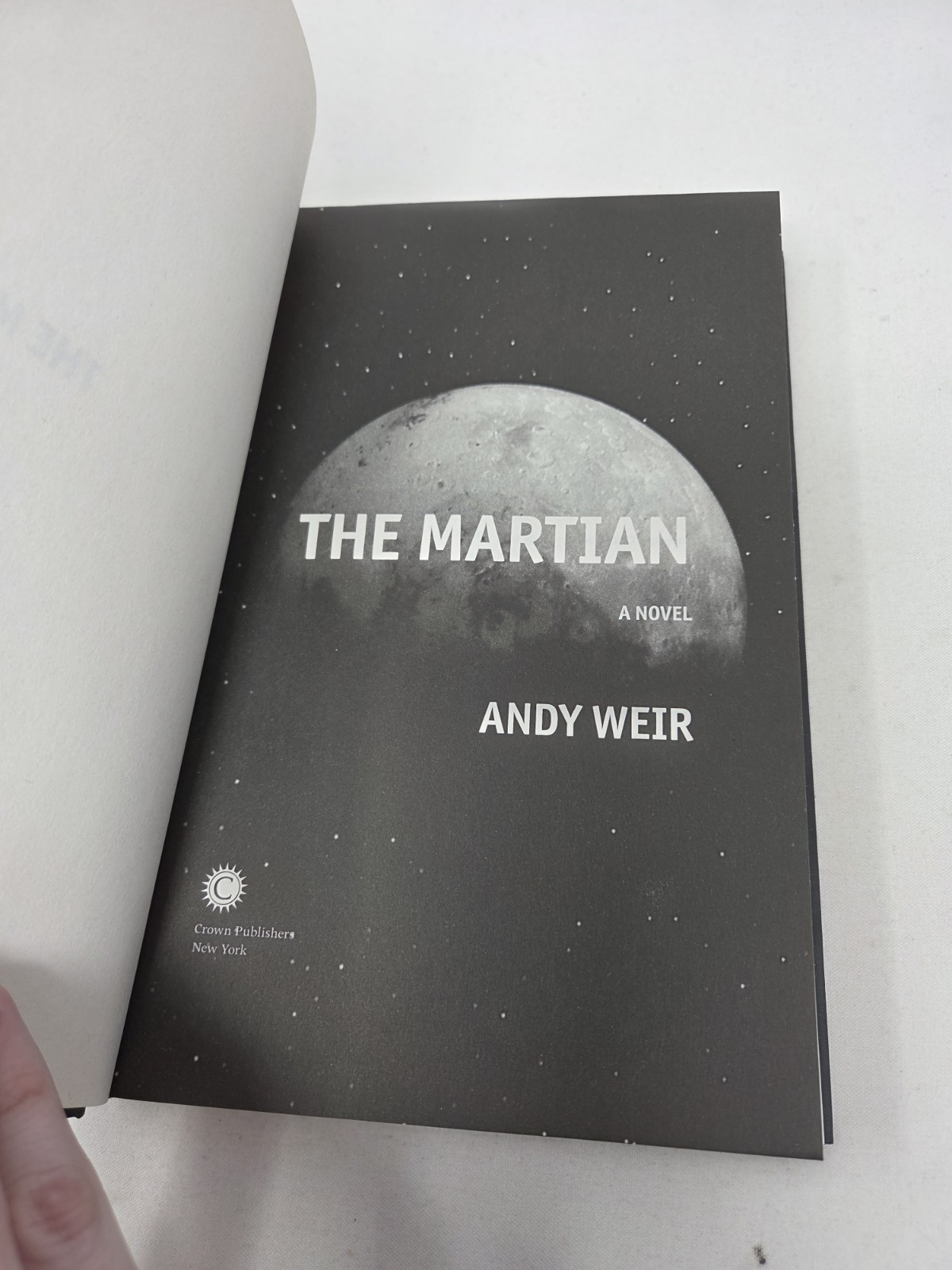 SIGNED The Martian by Andy Weir Hardcover First Edition