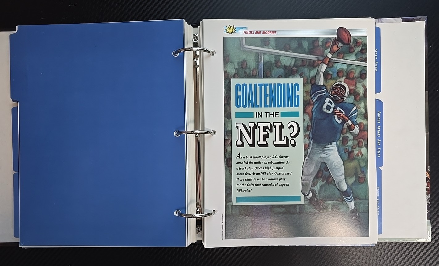 Vintage 1996 „Sports Pages: The Book For Sports Fans“ Collector’s Hardcover Bind
