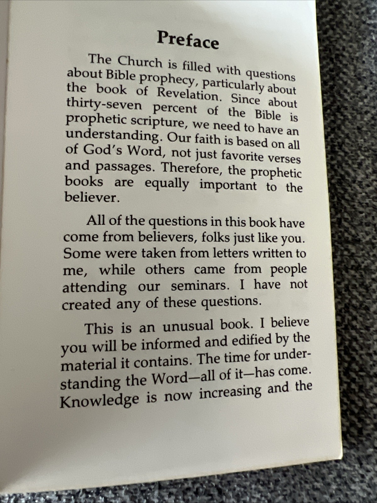Questions & Answers On Bible Prophesy by Dr. Hilton Sutton 1982 Harrison House P