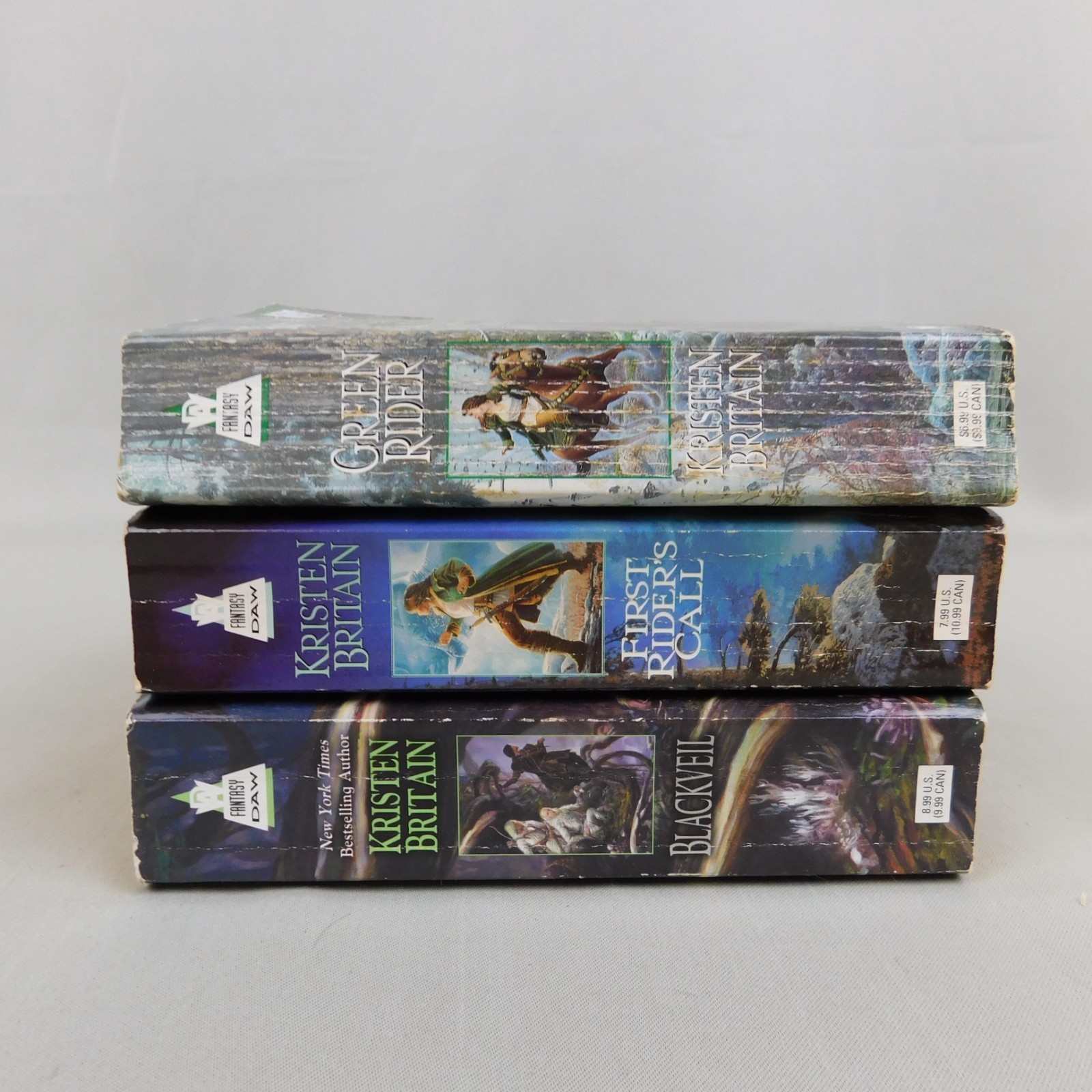 3pc Book Lot Kristen Britain Green Rider Series Paperback Novels #2048