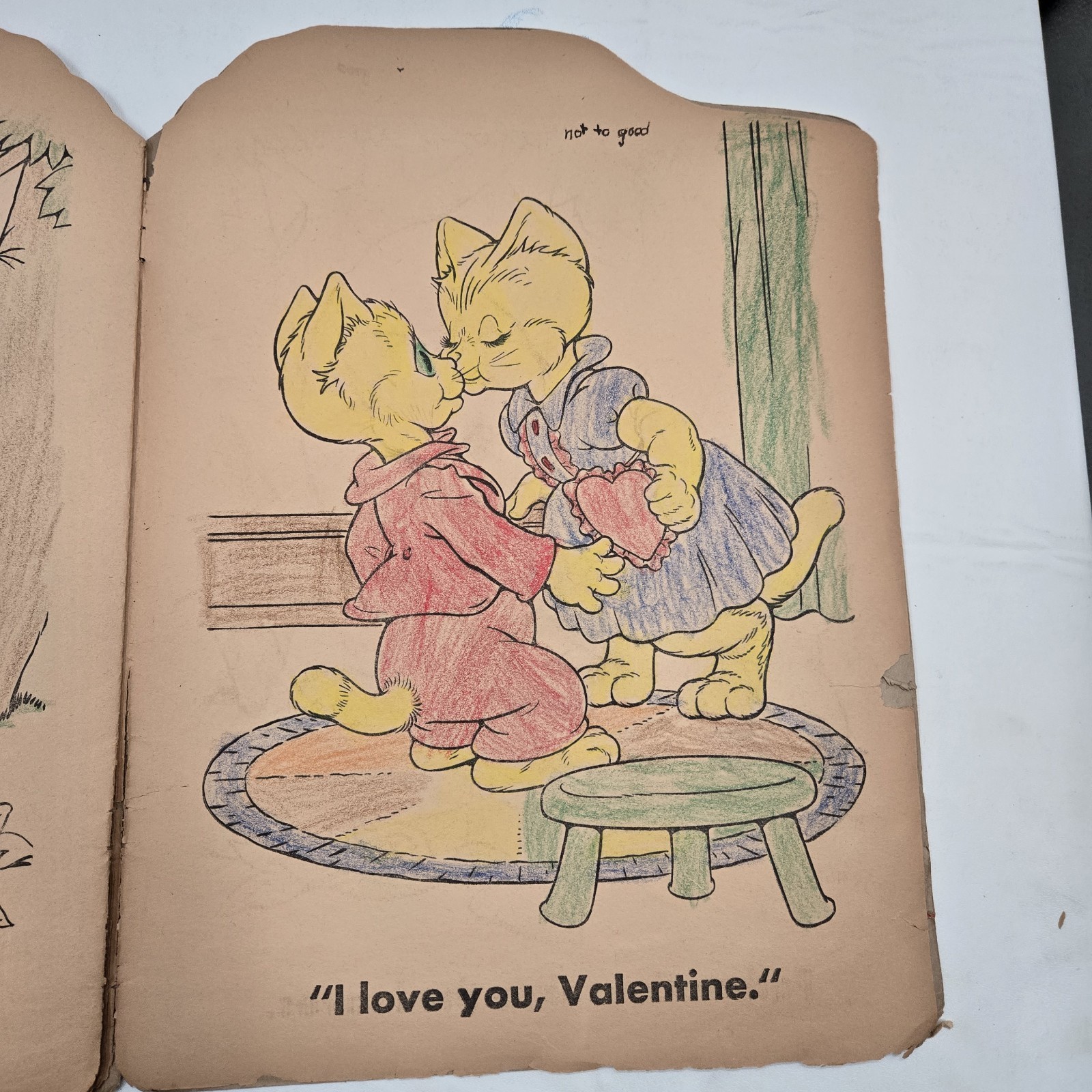 Tom Kitten’s Coloring Book Vintage 1940’s Kids Used See Description