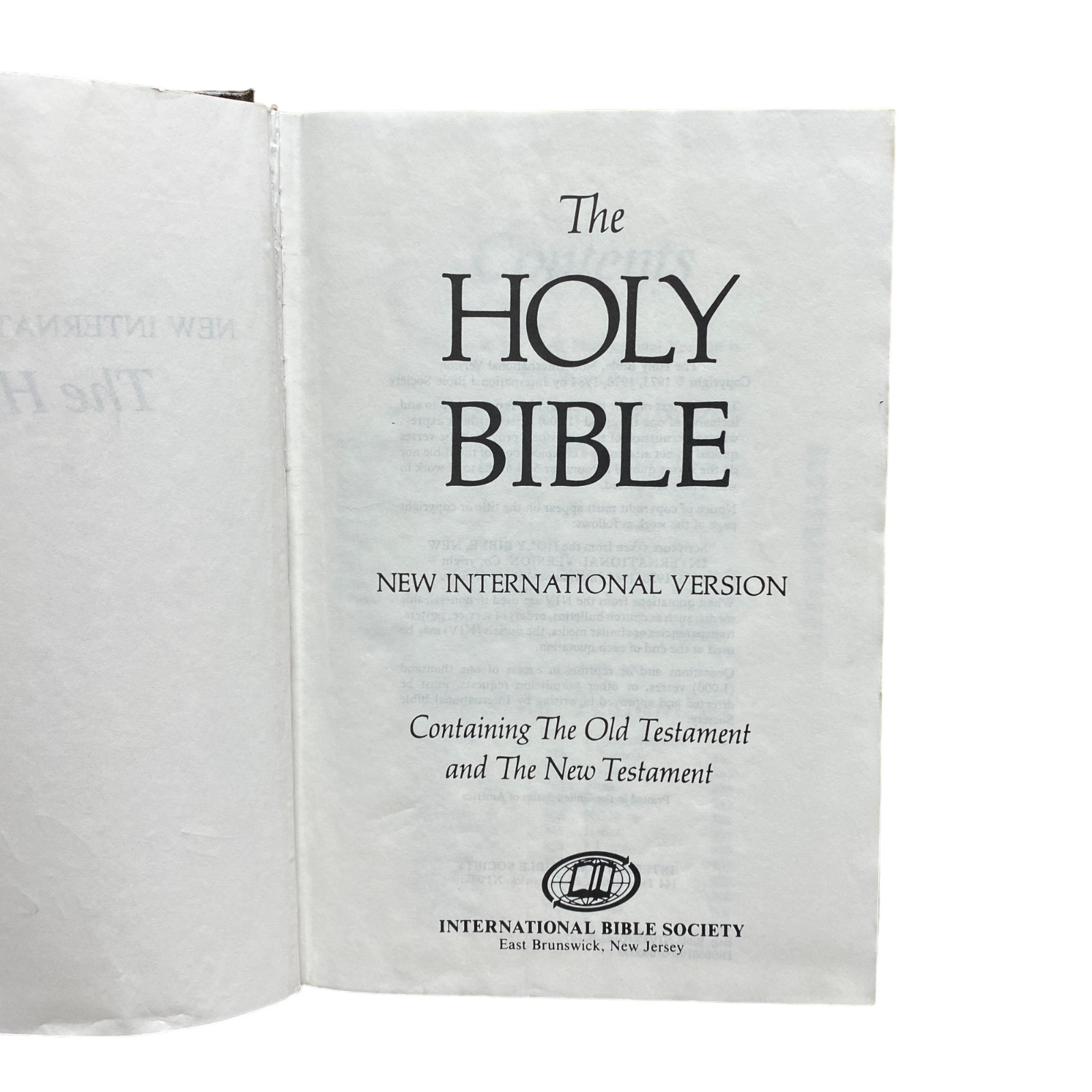 The Holy Bible – International Bible Society (Hardcover, 1984) – B
