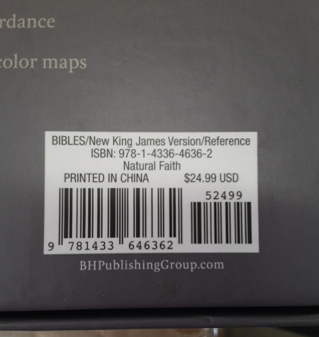 NKJV Bible Large Print Personal Reference Designer Series Natural Faith NIB