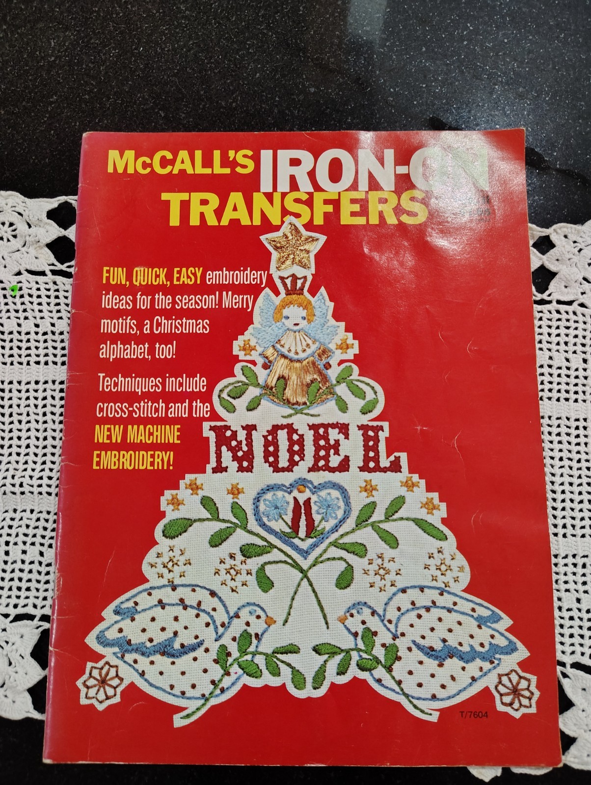 VTG McCall’s Iron On Transfers NOEL Christmas PB Booklet Vol 2