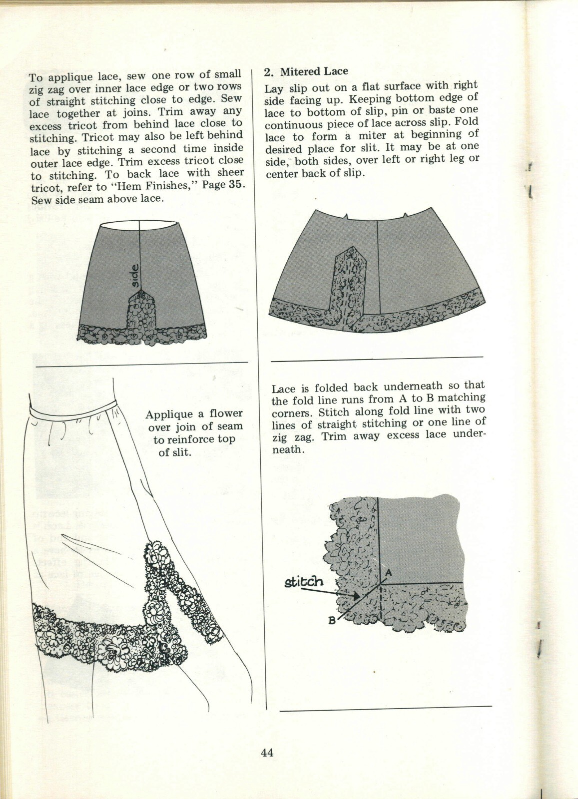 Vintage Sew Lovely Lingerie by Lavern Devereaux 1971 88 pages