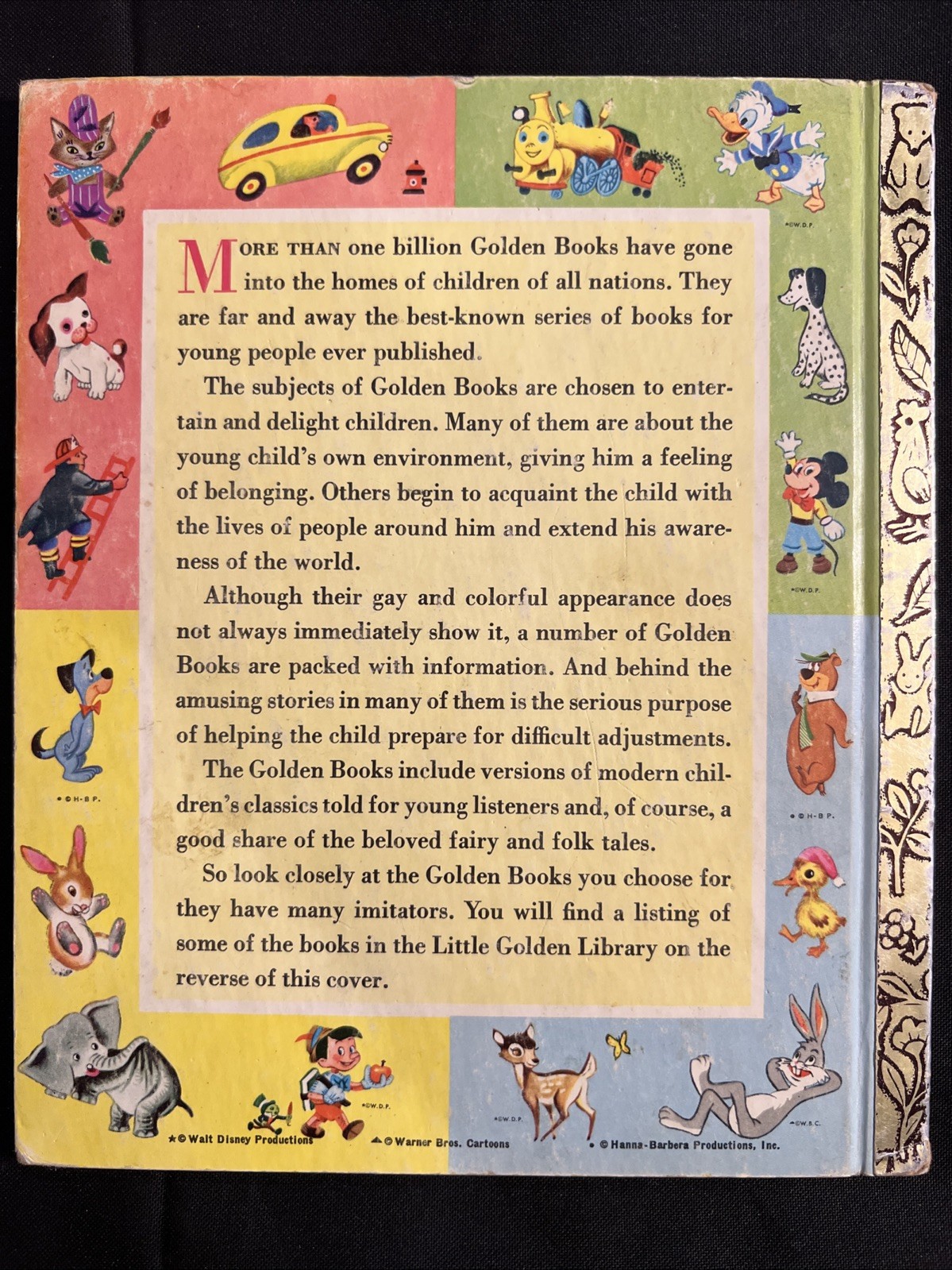 Vintage A Little Golden Book Disney’s Pinocchio 1969 .39 D100 #4384
