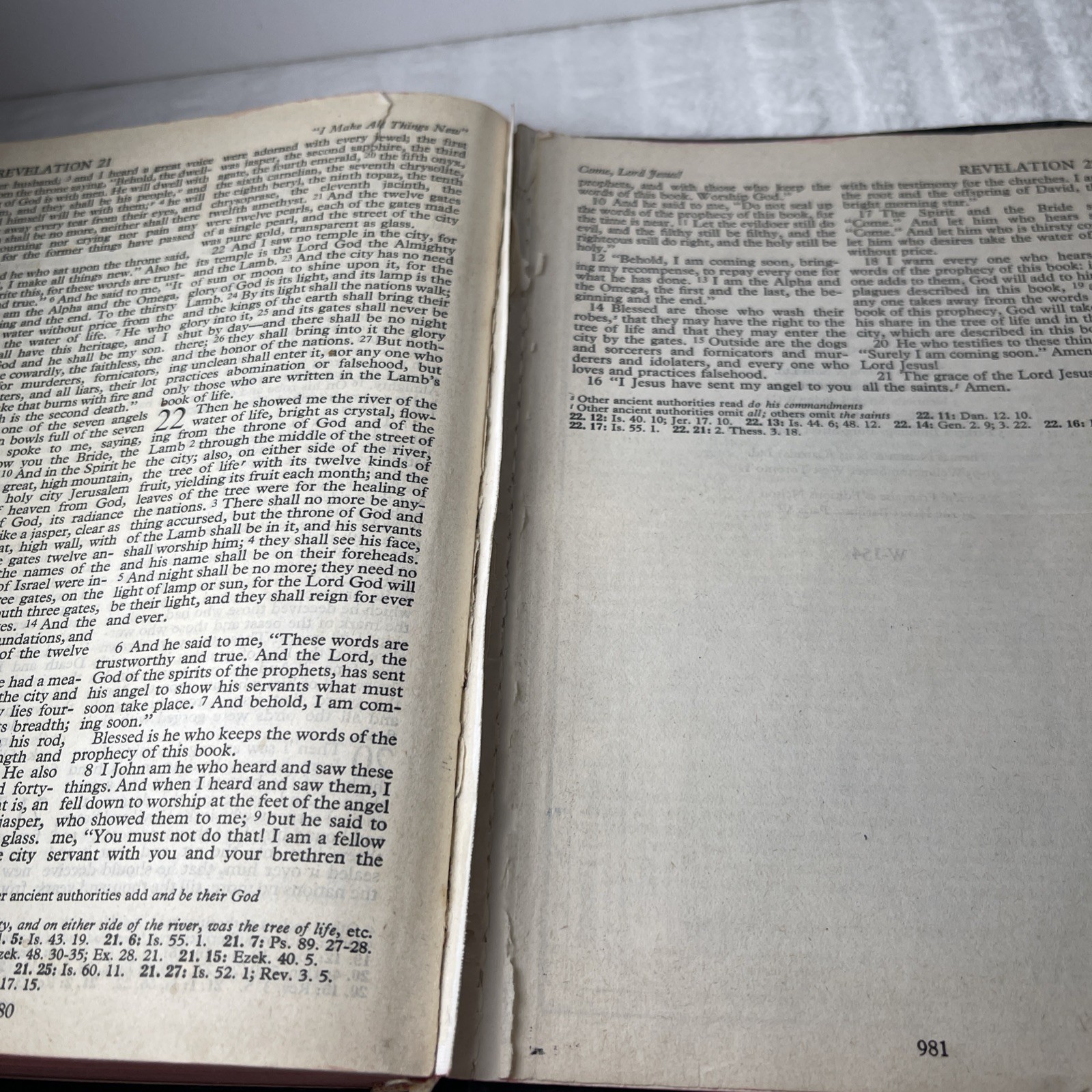 VTG 1953 Holy Bible RSV Nelson & Sons Genuine Leather Black Text + Illustrations