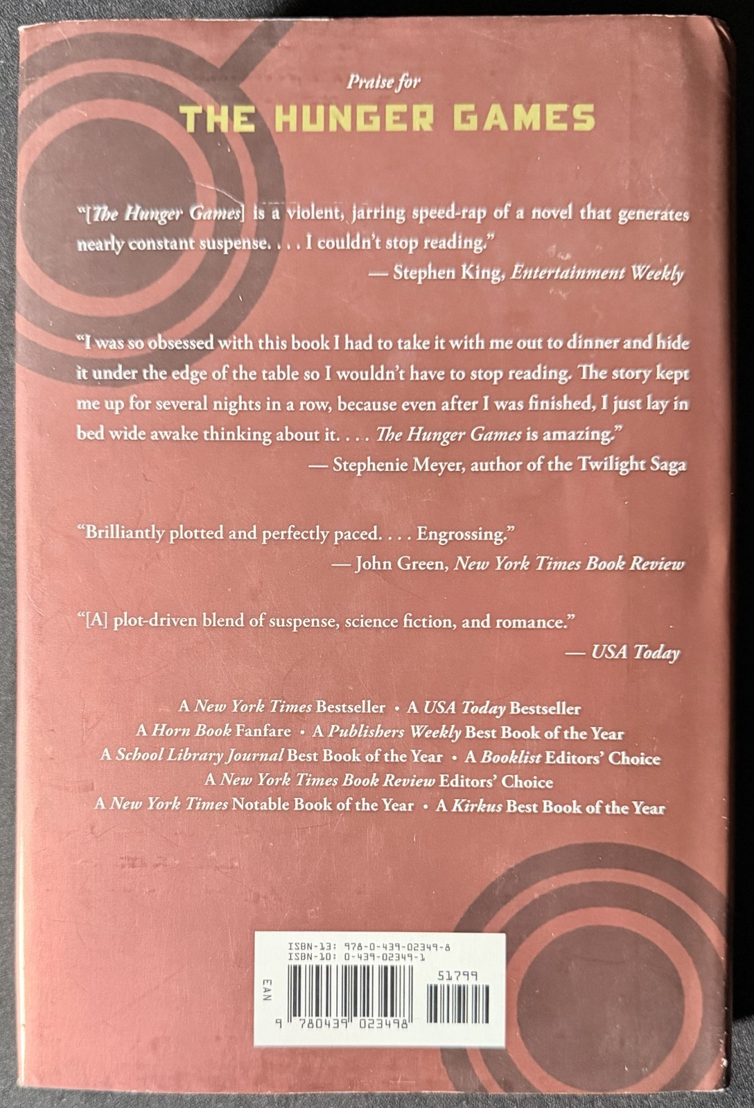 Catching Fire 2009 HC/DJ 1st/12th Suzanne Collins Hand-painted edge SIGNED VG+