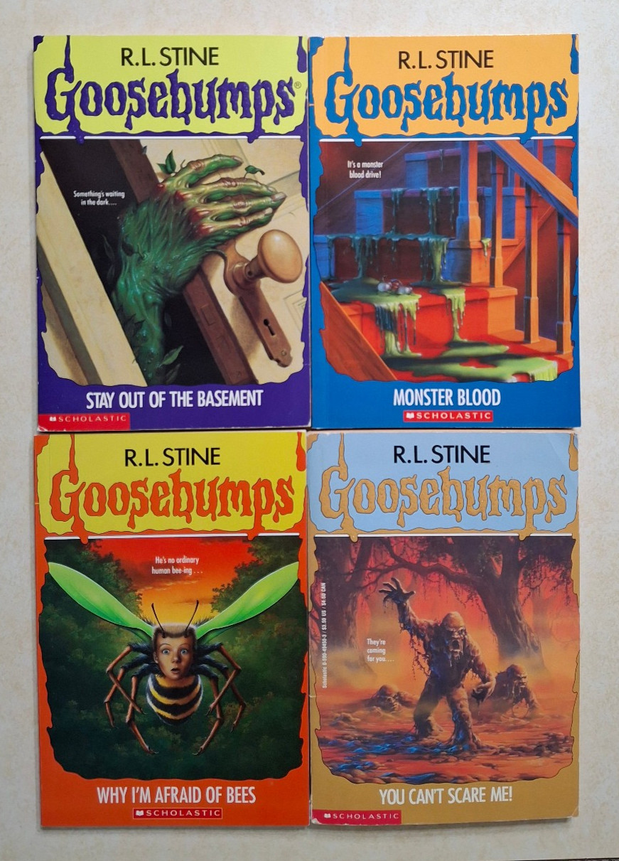 Goosebumps Books Lot of 17 R.L. Stine Mostly Vintage 1990s Paperbacks More Tales