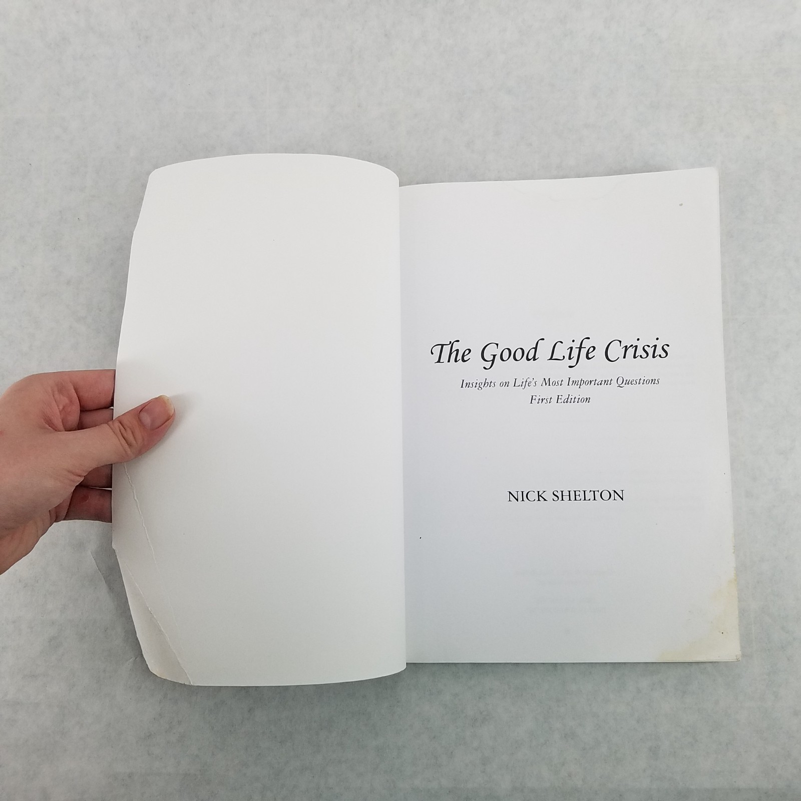 Good Life Crisis – Softcover by Nick Shelton – NO MARKS