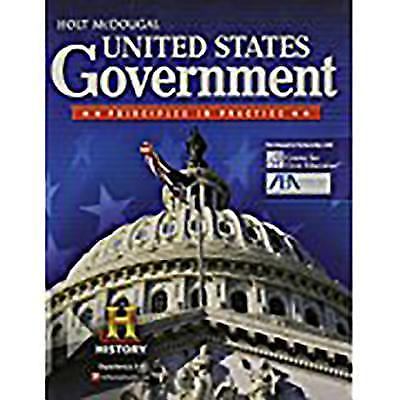 United States Government: Principl- HOLT MCDOUGAL, 9780547451381, hardcover, new