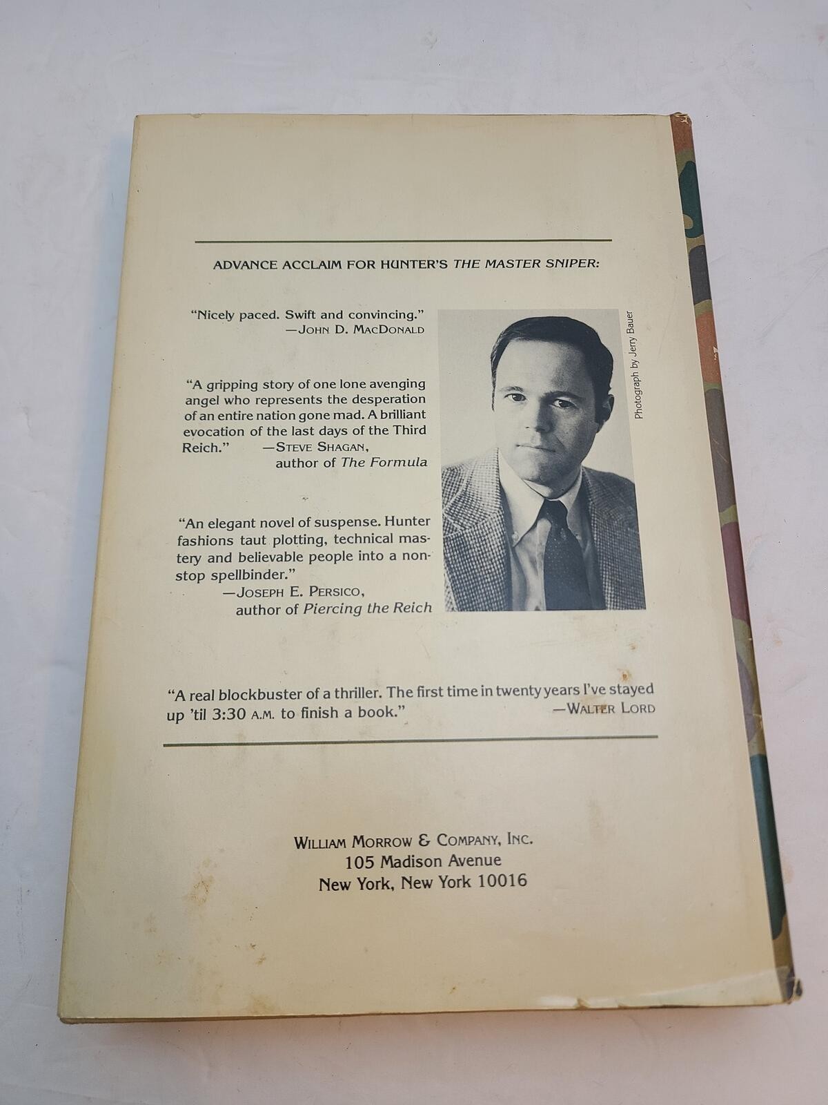 Very Rare The Master Sniper Stepen Hunter 1980 Vintage Debut Book w/ Dust Jacket