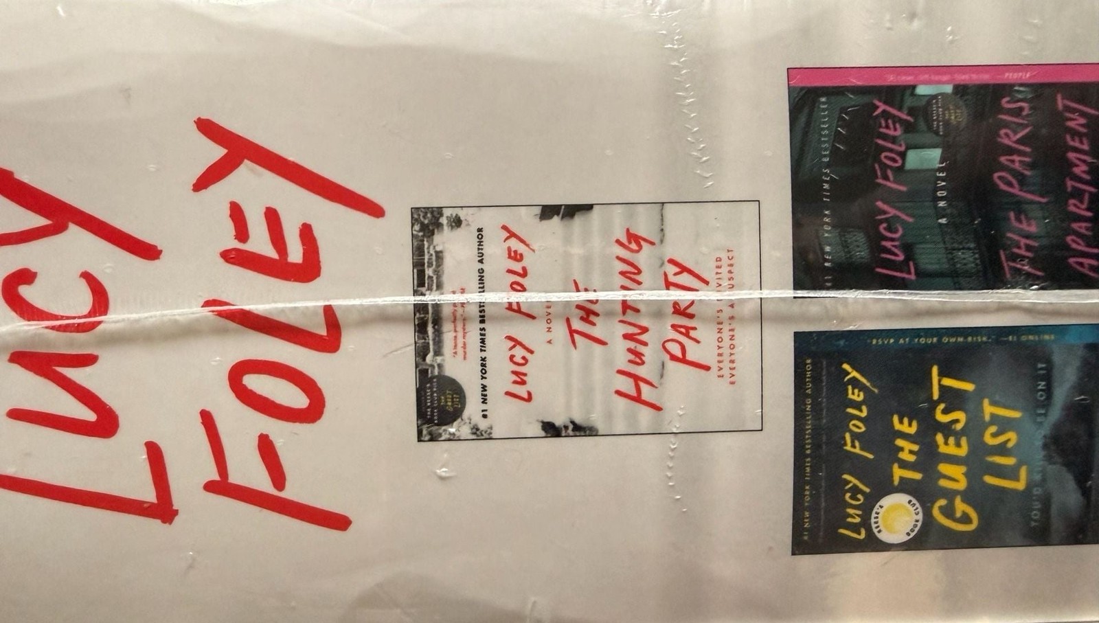Lucy Foley book Set: The Hunting Party, The Guest List, The Paris Apartment