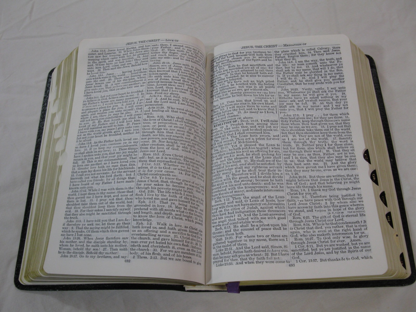 Naves Topical Bible 1962 Digest Of Holy Scriptures Thumb Indexed Vintage