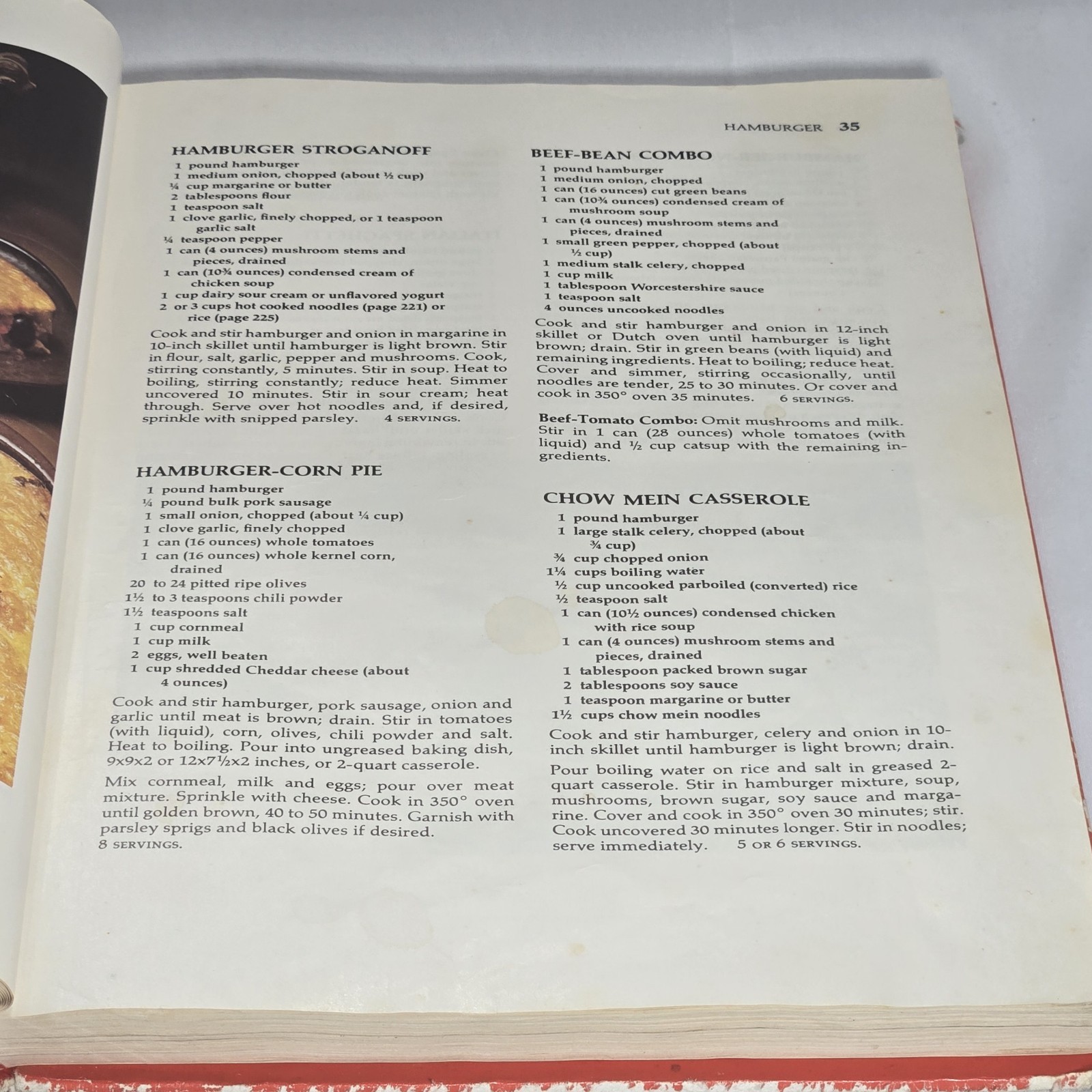 Vintage 1970’s Betty Crocker’s Cookbook New & Revised Edition Red Hardcover*READ