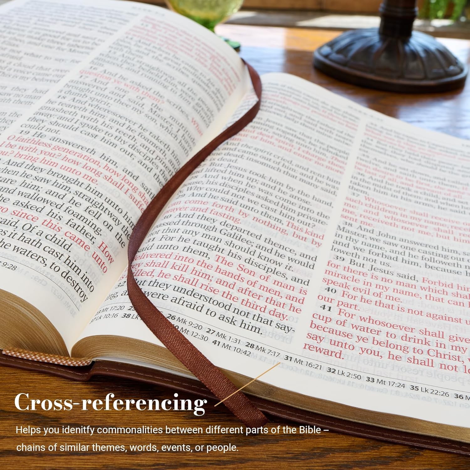 KJV Holy Bible, Giant Print Standard Size Faux Leather Red Letter Edition – Thum