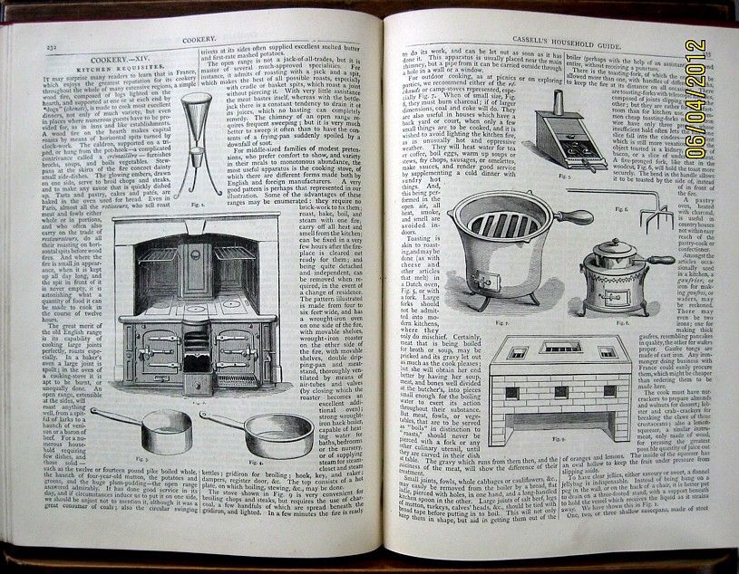 1880 Antique Cookbook Set Victorian House Home Guide Pastry Confectionery Crafts