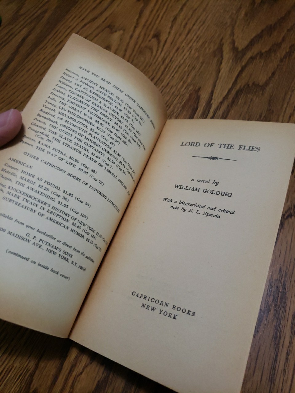 Lord of the Flies By William Golding 1959 Paperback Book Rare Vintage Good Cond
