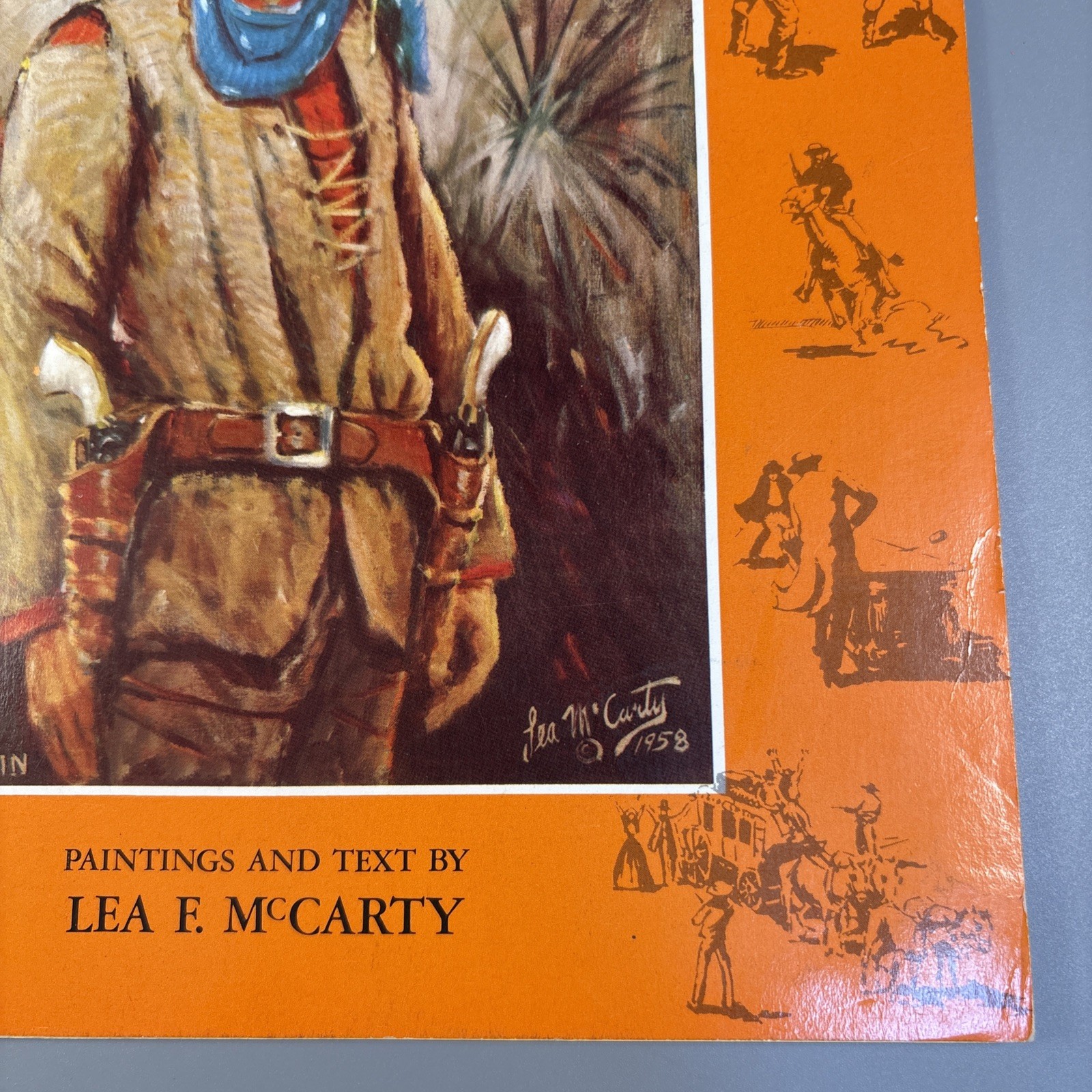 The Gunfighters Lea F McCarty 1959 Illustrated Color Prints Vintage Western