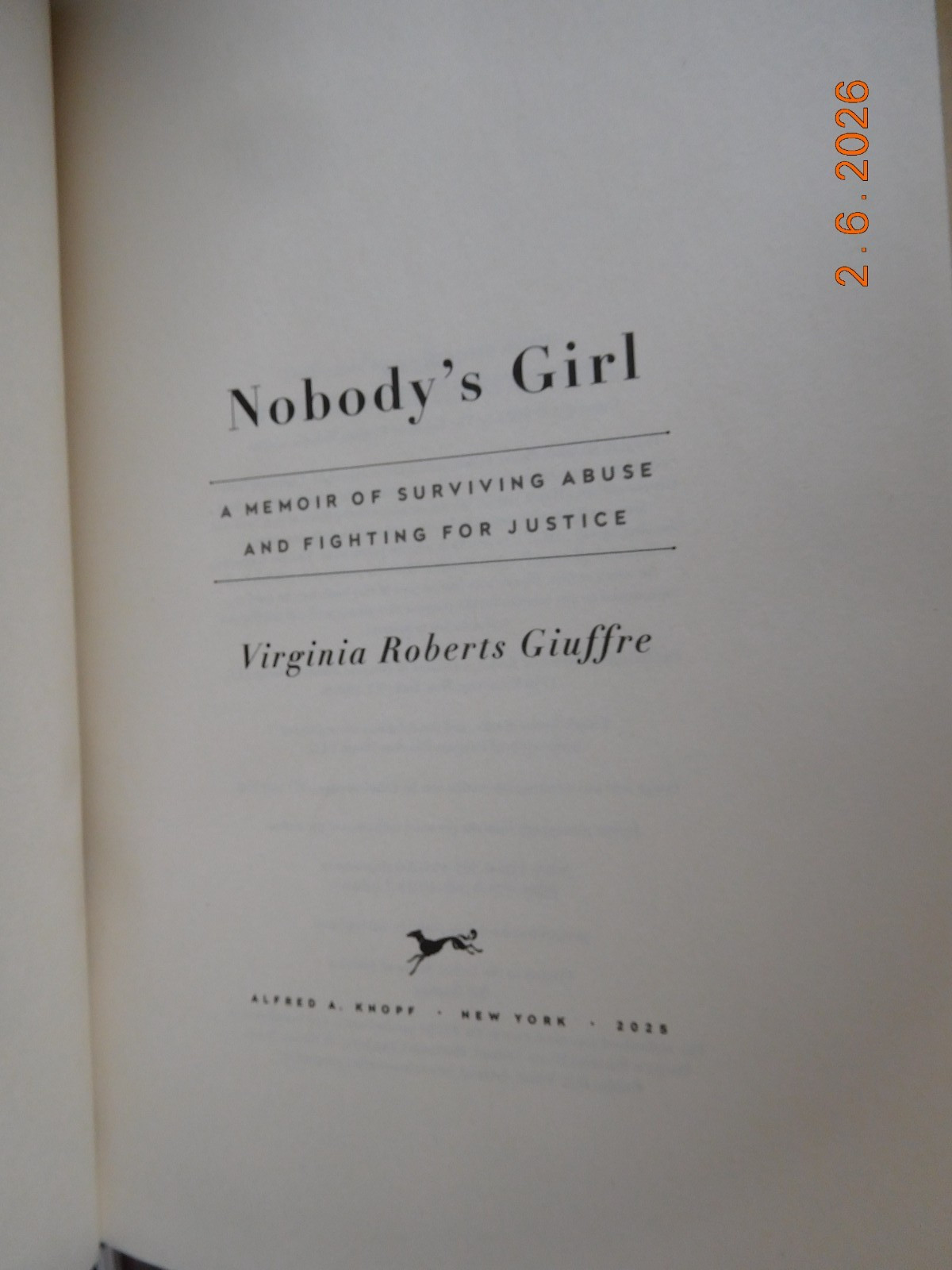 Nobody’s Girl: A Memoir of Surviving Abuse and Fighting for Justice paperback..