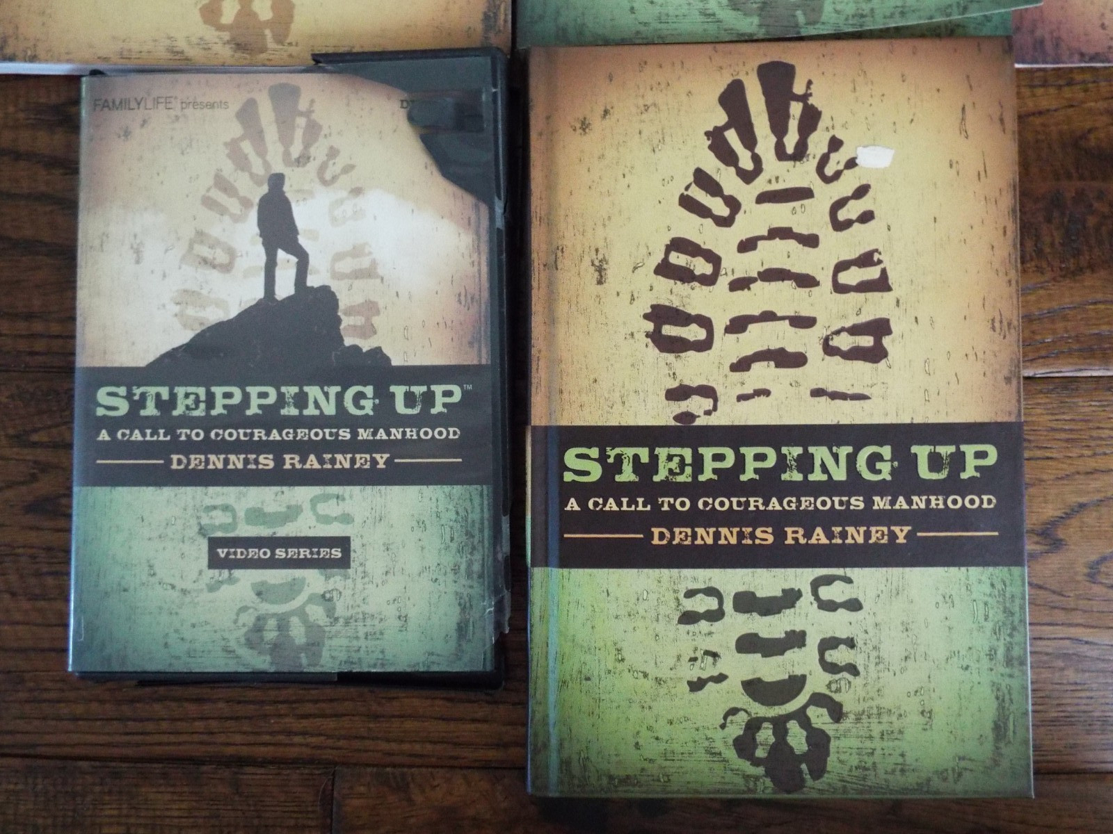 Stepping Up: A Call To Courageous Manhood by Dennis Rainey Leadership Kit DVD/HC