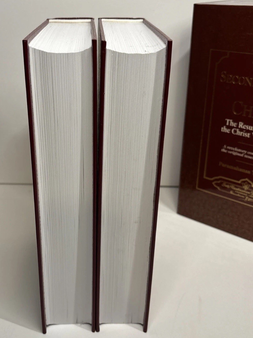 Second Coming of Christ & Bhagavad Gita By Paramahansa Yogananda Slipcases Good