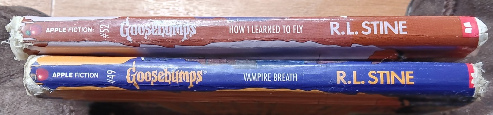 2 Goosebumps Hardcover Hardback 1st Edition Vampire Breath, How I Learned To Fly
