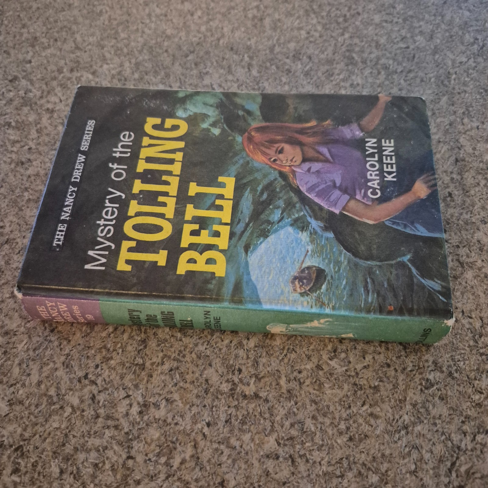 RARE BRITISH Nancy Drew Mystery of the Tolling Bell 1972 Carolyn Keene HB #19