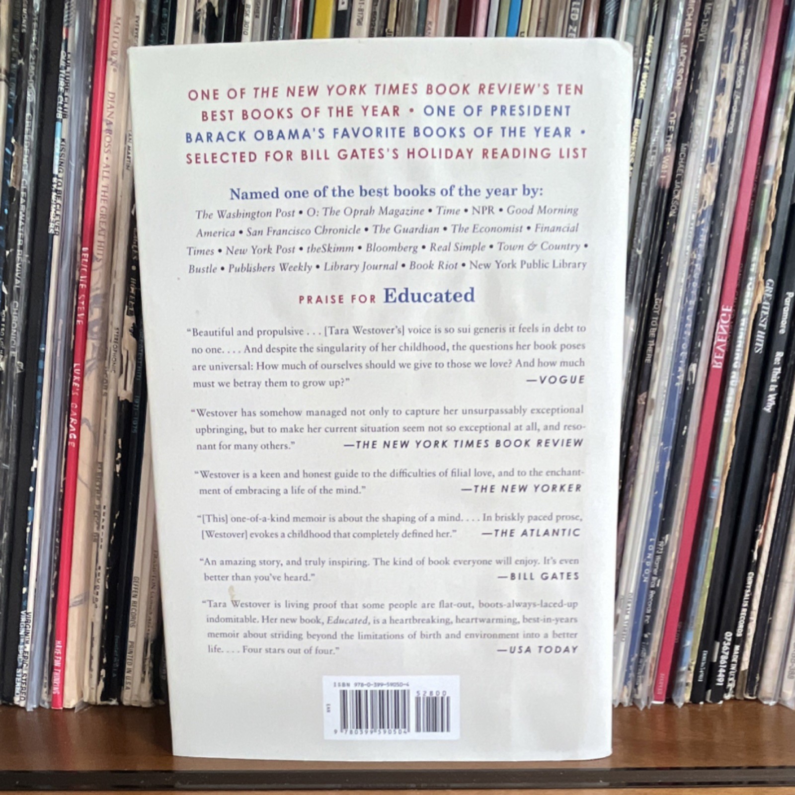 Tara Westover Educated: A Memoir Hardcover Random House 2018 Oprah’s Book Club