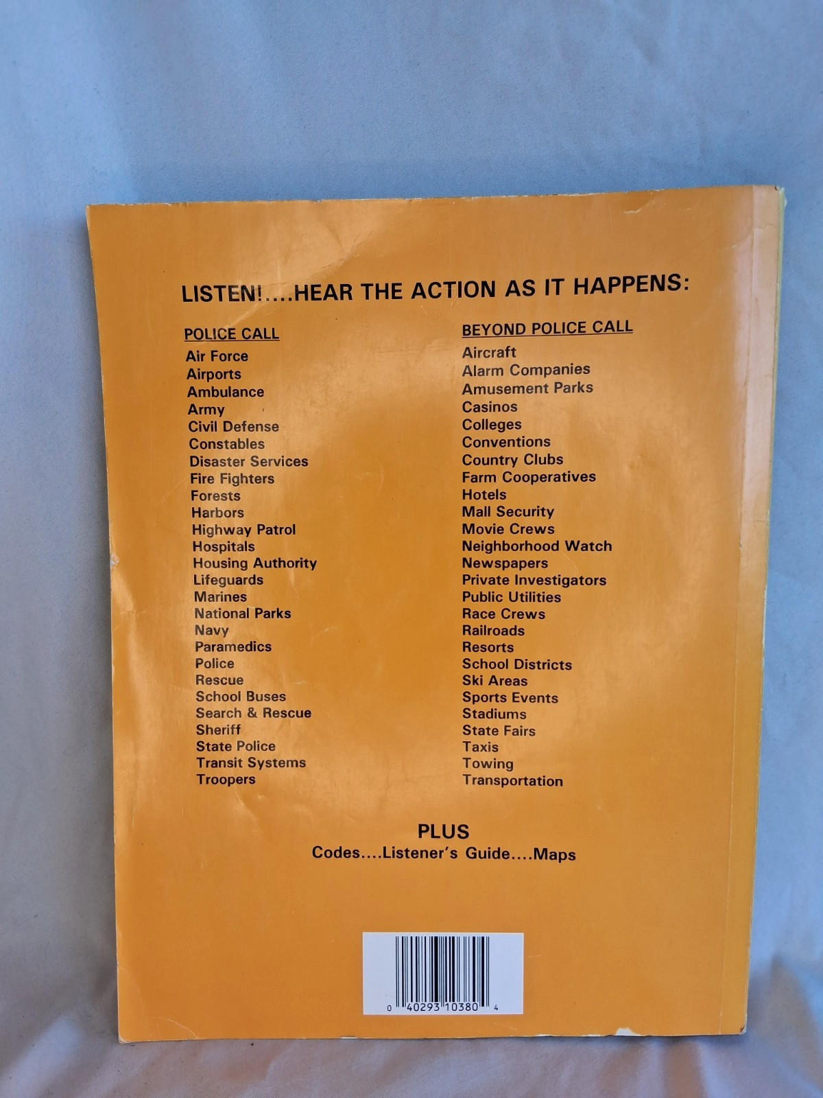 Police Call Radio Guide 1998 Edition Radio Shack Vol. 9 – VGC