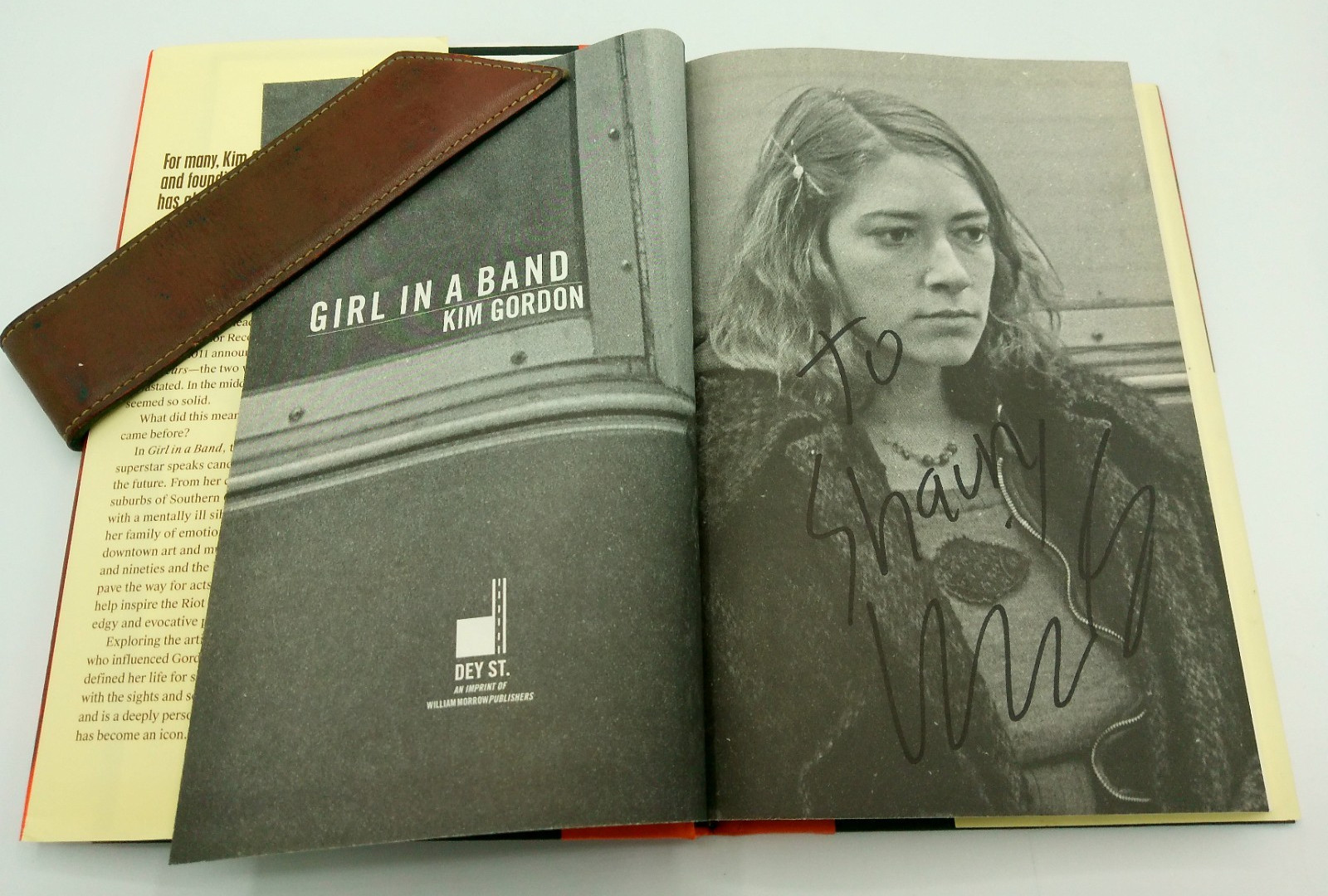 Girl in a Band | Kim Gordon | SIGNED | Dey St. | 2015